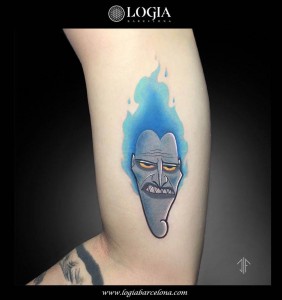 tatuaje-color-brazo-hades-hercules-logia-barcelona-dif-yantra  